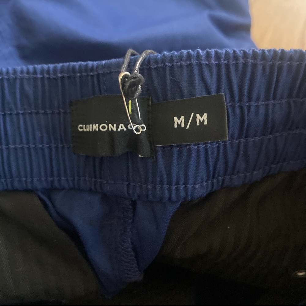NWT Club Monaco Men’s Resort Cotton Pants in Navy/Bleu Marine Sz Medium - Picture 4 of 9